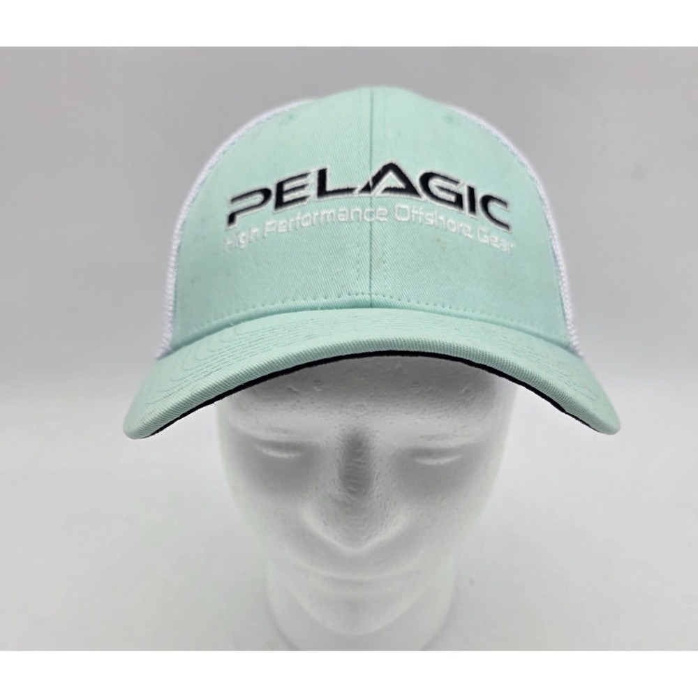 PELAGIC Snapback Hat Cap Mesh Back Trucker Offshore Performance Fishing